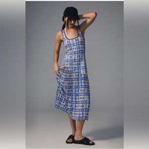 Anthropologie Dhruv Kapoor Plaid Mash Midi dress size L